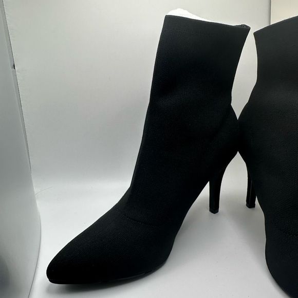 CUSHIONAIRE Women's stretch knit Heel +Memory Foam 8.5 BLACK - Picture 7 of 7